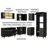 Combo completo de Cocina Esquinera Madesa Reims 367cm NM