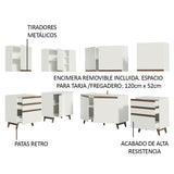 Combo completo de Cocina Esquinera Madesa Reims 382cm BB 02