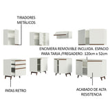 Combo completo de Cocina Esquinera 392cm Blanco Reims 02