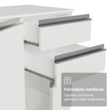 Combo completo de Cocina Esquinero 100% MDF 447 cm Blanco Smart Madesa 02