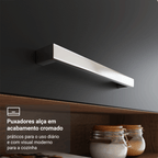 Combo Completo de Cocina 220 cm 6 Puertas 1 Cajón Marrón/Negro Deli Madesa