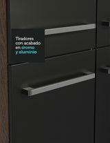 Combo de Cocina 137cm Sin Bacha de acero inoxidable Emilly Madesa 06 MN