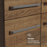 Cocina Compacta 137 cm Emilly Rustic 012