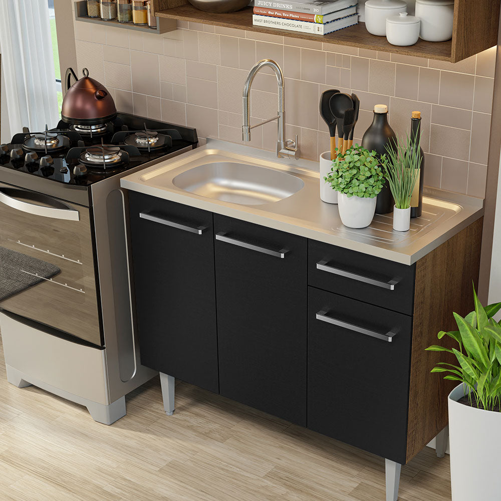 Combo de Cocina Madesa Emilly 165cm MN 01