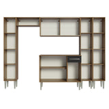 Combo completo de Cocina 261cm Marrón/Negro Emilly Madesa 06