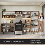 Combo completo de Cocina Madesa Emilly Con Bacha de acero inoxidable MG 9