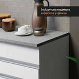 Combo de Cocina 150cm Glamy Madesa Blanco