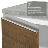Combo de Cocina con Cristalero 190 cm Madesa Glamy BM 05
