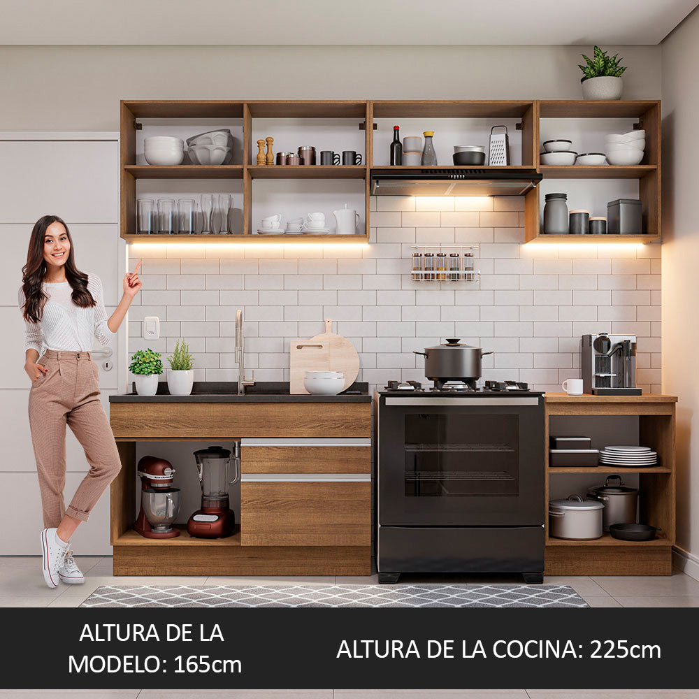 Combo completo de Cocina Glamy Madesa 260cm
