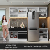 Combo completo de Cocina Glamy Madesa 260cm Blanco/Negro