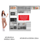 Combo completo de Cocina 270cm Marselha Madesa 01 - Blanco