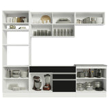 Combo completo de Cocina Madesa Glamy 270cm Blanco/Negro 13