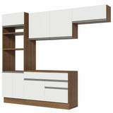 Combo completo de Cocina 270cm Marrón/Blanco Glamy Madesa 14