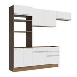 Combo completo de Cocina 270cm Marrón/Blanco Glamy Madesa 15