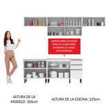 Combo completo de Cocina Madesa Mariana 280cm BB
