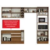 Combo completo de Cocina Madesa Glamy 290cm MM 01