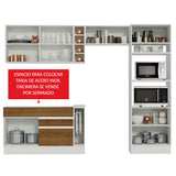 Combo completo de Cocina Madesa Glamy 290cm BM 02