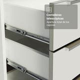 Cocina Compacta 120 x 60 cm Blanco/Blanco Aterciopelado Lux Madesa 02