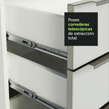 Combo Completo de Cocina 300 x 60 cm Blanco Aterciopelado Lux Madesa
