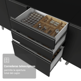 Combo Completo de Cocina 300 cm Negro Nice Madesa 05