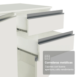 Combo completo de Cocina 100% MDF 190cm Smart Blanco Brillante Madesa 01