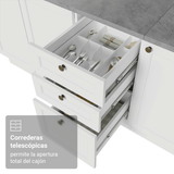 Combo completo de Cocina 340 cm Blanco Vik Madesa 01