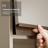 Vanitory, 120 cm, 5 puertas, Crema Nice 02