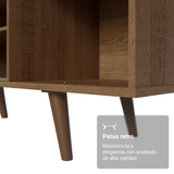 Rack para TV hasta 80 pulgadas 160 cm Con Patas Torino Marrón