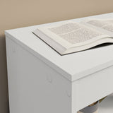 Rack con Panel para TV hasta 65 Pulgadas con Patas Blanco Detroit Madesa