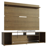 Rack Madesa Cancun con Panel para TV hasta 65 Pulgadas Marrón