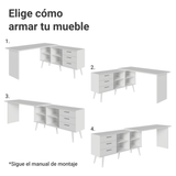 Escritorio Esquinero Madesa Lisboa a Gamer BB