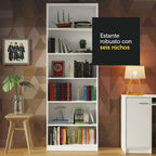 Kit Escritorio y Estante Multiuso Blanco Rubi Madesa