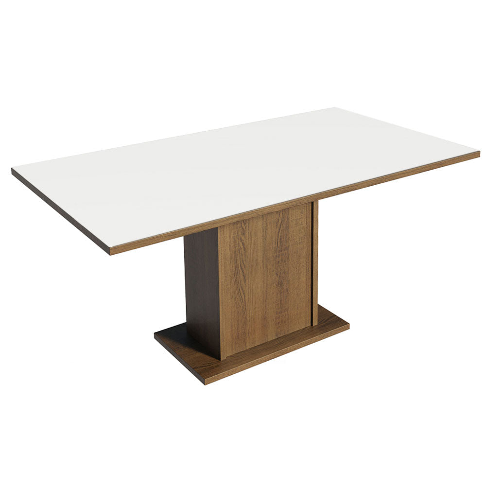 Juego de Comedor Tapa de Madera 6 Sillas Marrón/Blanco/Imperial Bosque Madesa
