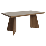 Juego de Comedor con Tapa de Madera 6 Sillas Marrón/Gris/Imperial Sarlat Madesa