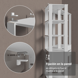 Estante con Repisas para Lavadero 139 cm Blanco