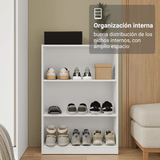 Estante Zapatero 3 Repisas Sin Puertas Blanco Madesa