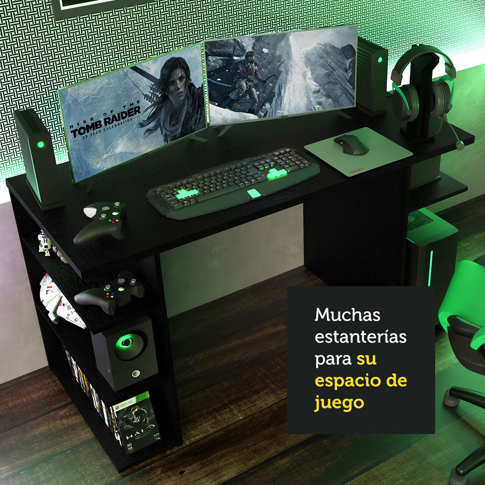 Escritorio Gamer 9409 Madesa Negro