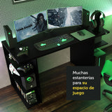 Escritorio Gamer 9409 Madesa Negro