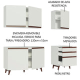 Combo completo de Cocina Madesa Reims 180cm BB 01