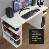 Mesa Gamer Escritorio 9409 Madesa Blanco