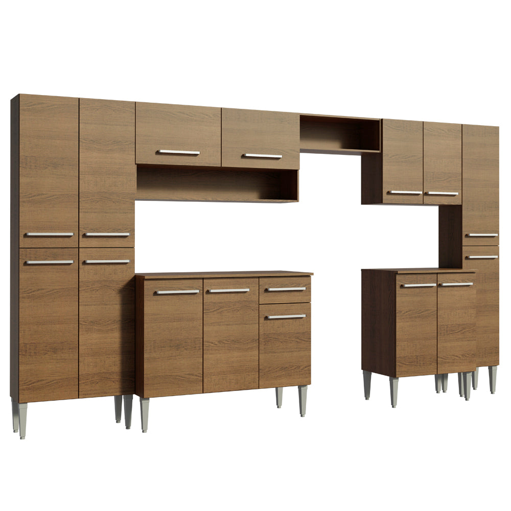 Combo completo de Cocina 325cm Emilly Joy Madesa - Marrón