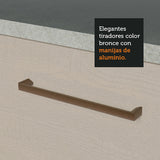 Bajo Mesada Multiuso Garaje 120cm (con Tapa) Blanco/Crema