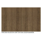 Placard Soltero Luke 2 Puertas Corredizas Espejo con Patas - Marrón