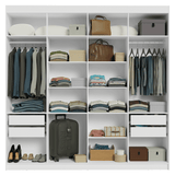 Placard Closet 4 Cajones 216 cm Blanco Venus Madesa