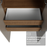 Placard Modular 2 Puertas 2 Cajones 1 Perchero Marrón/Crema Neo Madesa