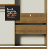 Placard 2 Puertas Corredizas Marrón Max