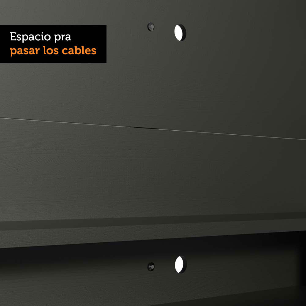 Panel de TV Hasta 60 Pulgadas 180 cm Alfa Negro Madesa