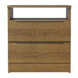 Mesa de Luz 3227 2 Cajones Marrón