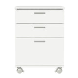 Cajonera Organizadora de Escritorio 3322 3 Cajones y Ruedas Blanco