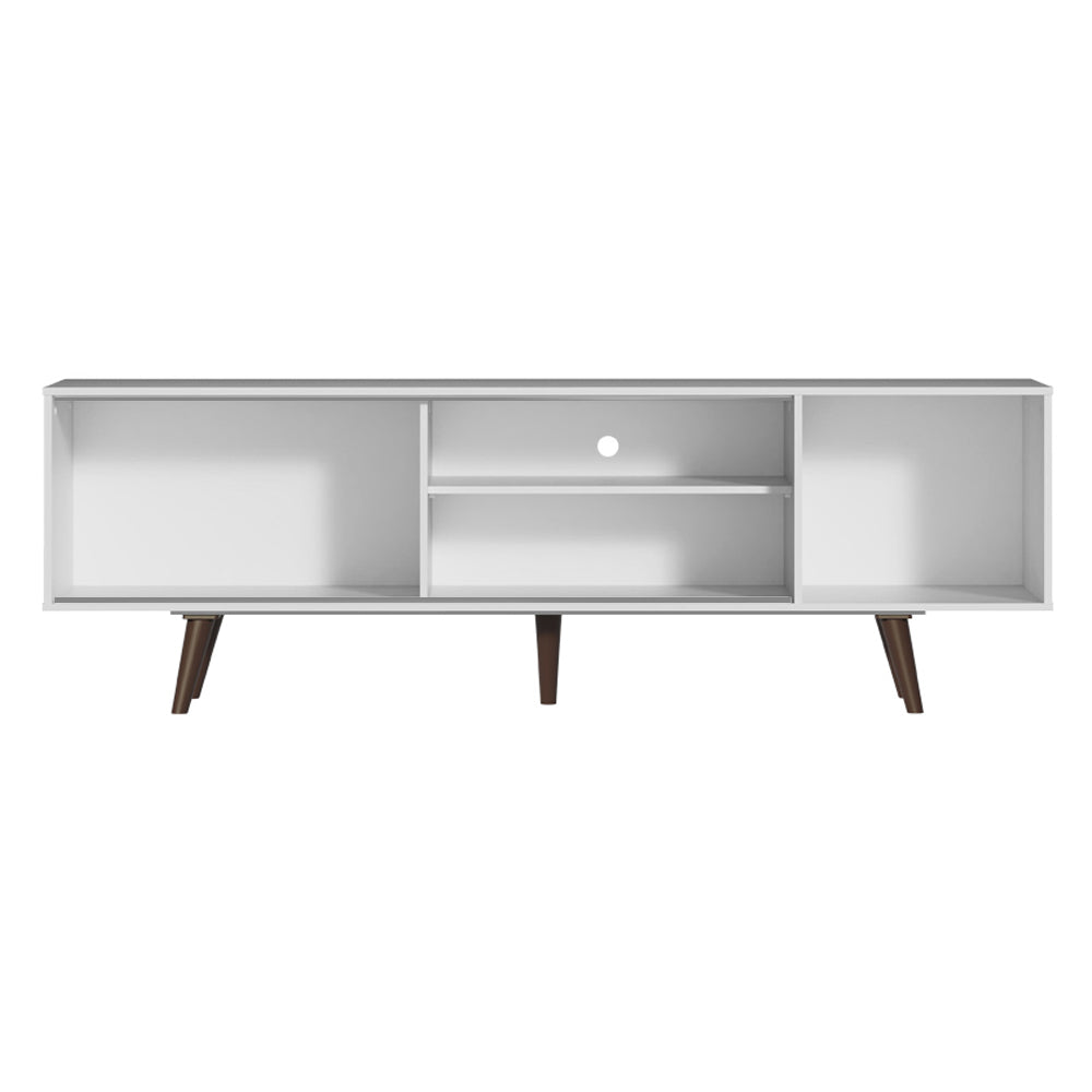 Rack para TV hasta 65 pulgadas con Patas Dubai Blanco/Marrón